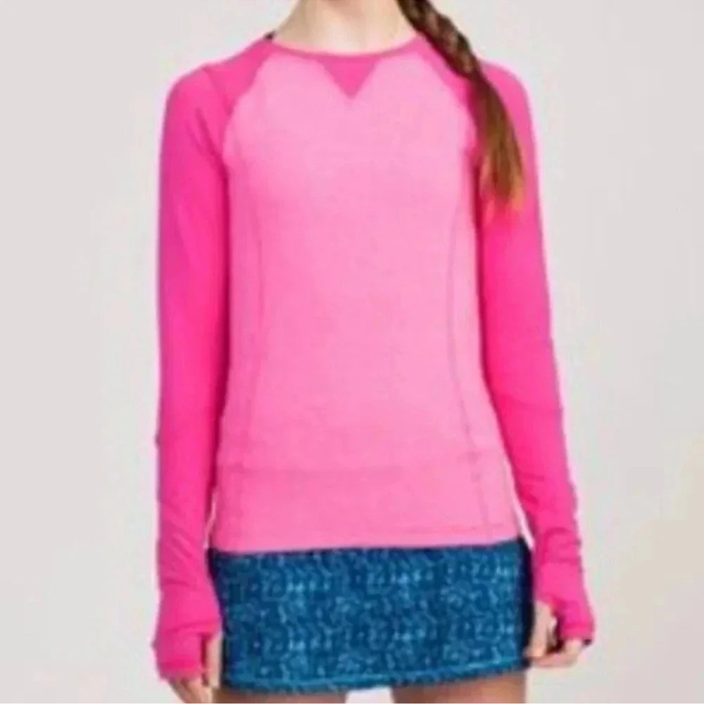 Ivivva girls Alpine pink long sleeve thermal top 10